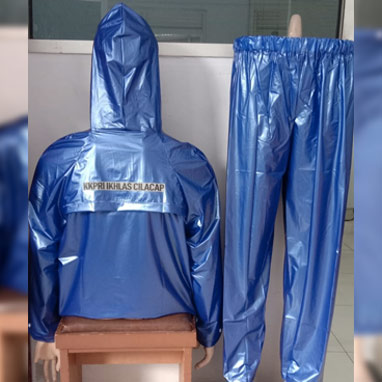 Jas Hujan Custome Celana Sablon
