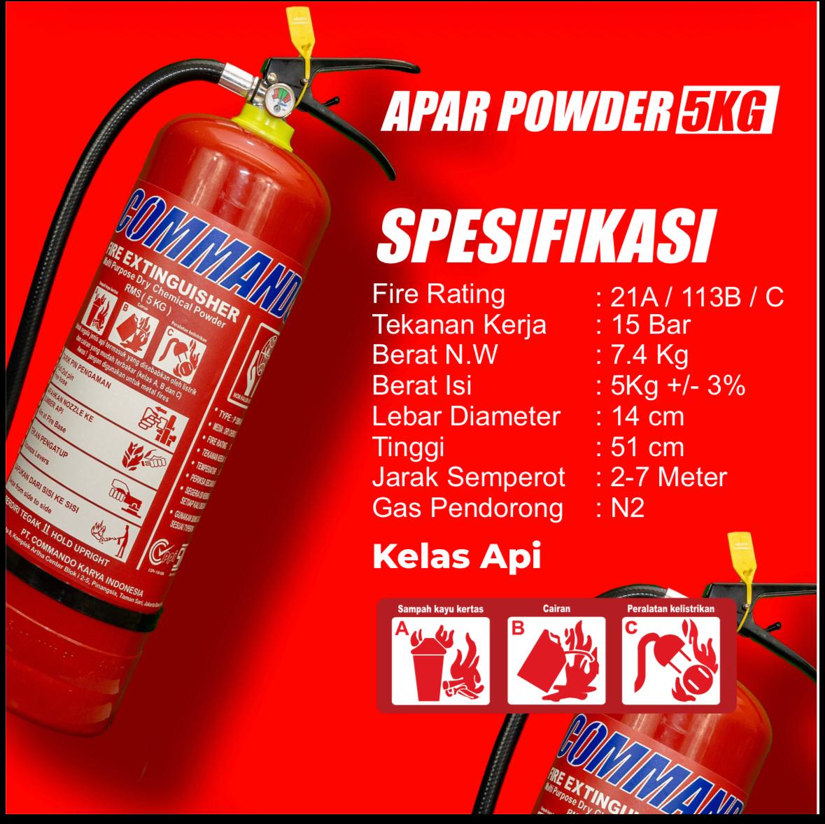 APAR Powder 5KG COMMANDO