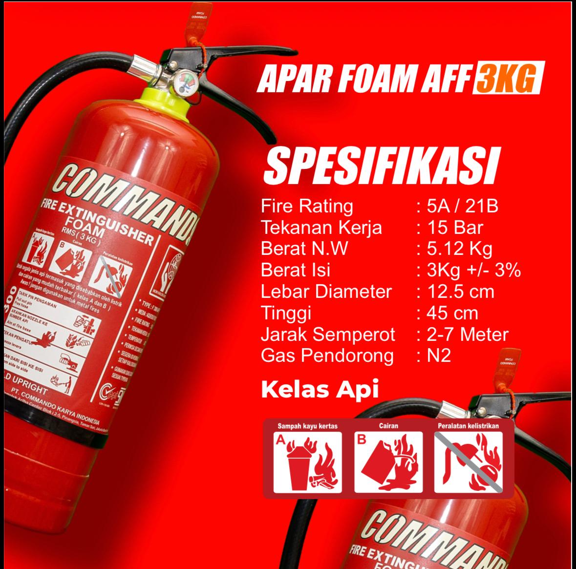 Apar foam AFF 3kg spek
